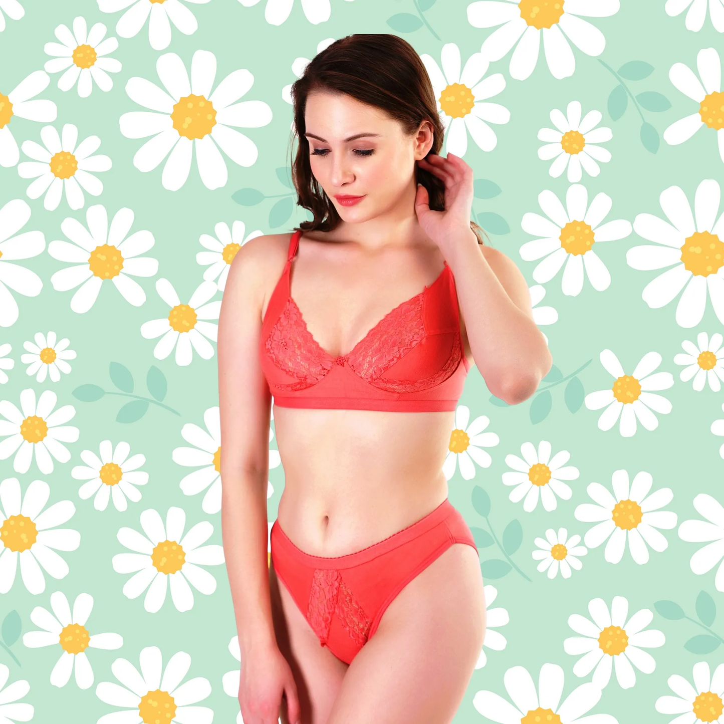 💖 TCG Bridal 🌿 Cotton 👙 Lingerie Set 🌹