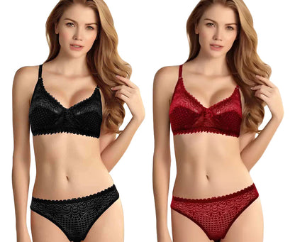 💃 Saxy 👙 Lingerie 2pcs Combo Set 🌸✨