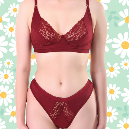 💖 TCG Bridal 🌿 Cotton 👙 Lingerie Set 🌹